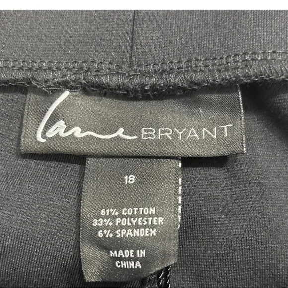 NWT Lane Bryant LIVI Plus Size 18 Black High-Rise Mesh Panels Stretch Leggings - Picture 4 of 7